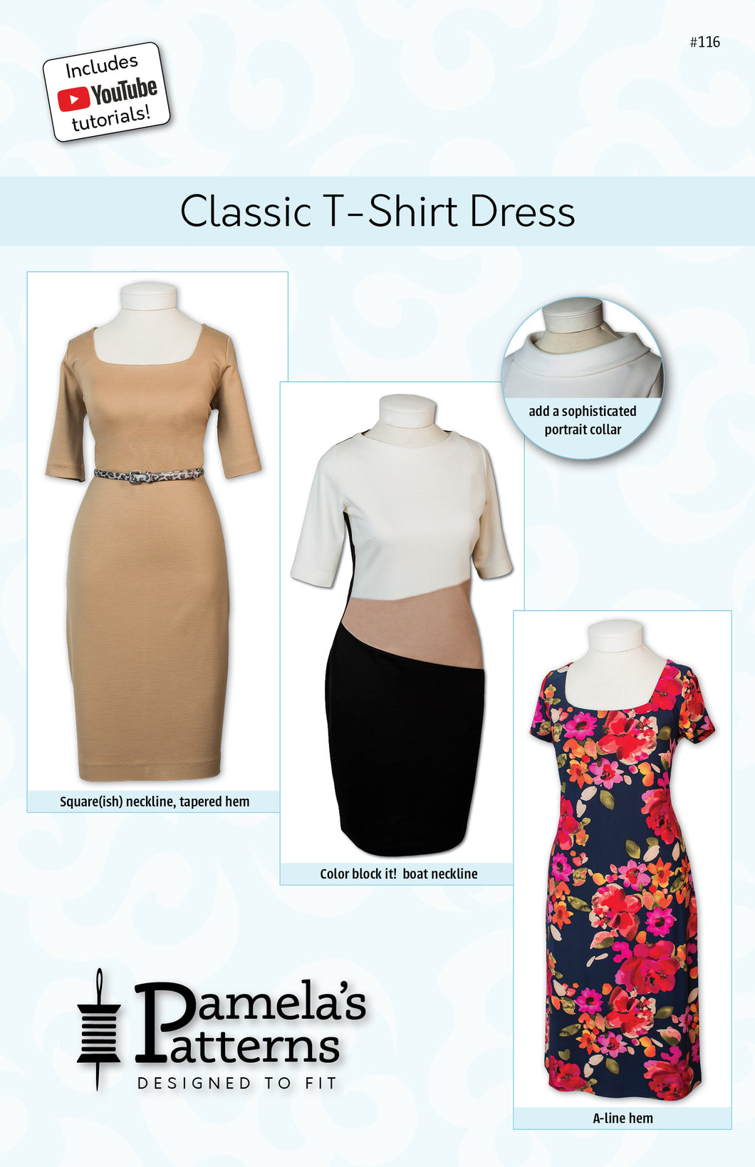 116 Classic T-Shirt Dress | Pamela's Patterns 116 Classic T-Shirt Dress | Pamela's Patterns