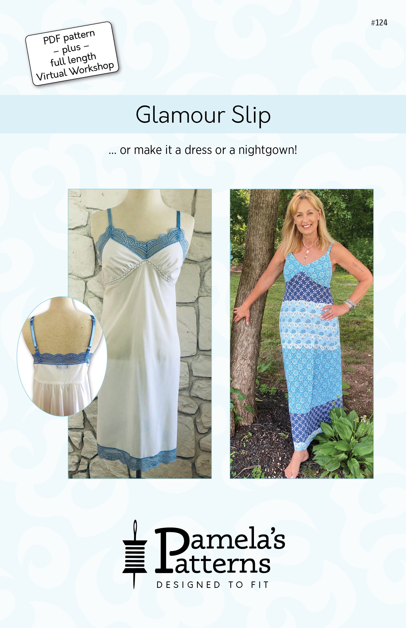 124 Glamour Slip Pattern and Workshop | Pamela's Patterns 124 Glamour Slip Pattern and Workshop | Pamela's Patterns