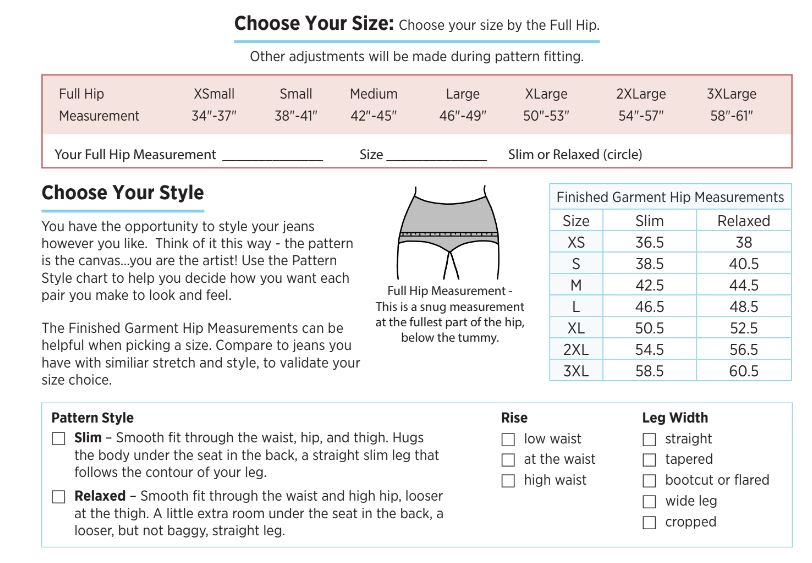 125 All Things Jeans | Pamela's Patterns 125 All Things Jeans | Pamela's Patterns